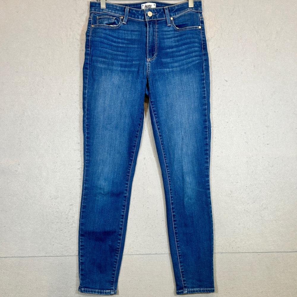 Paige Hoxton Womens Jeans Size 28 Ankle High Rise Skinny Medium Wash